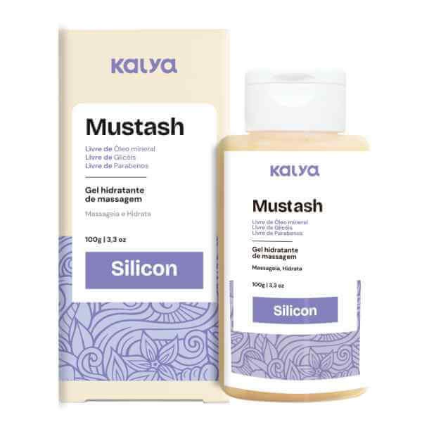 Mustash Silicon Lubrificante Extra Deslizante Beijável Siliconado Livre de Parabenos Resistente À Água 100ml