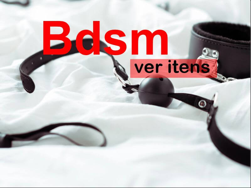 itens bdsm sobre lençol branco de cama banner loja online