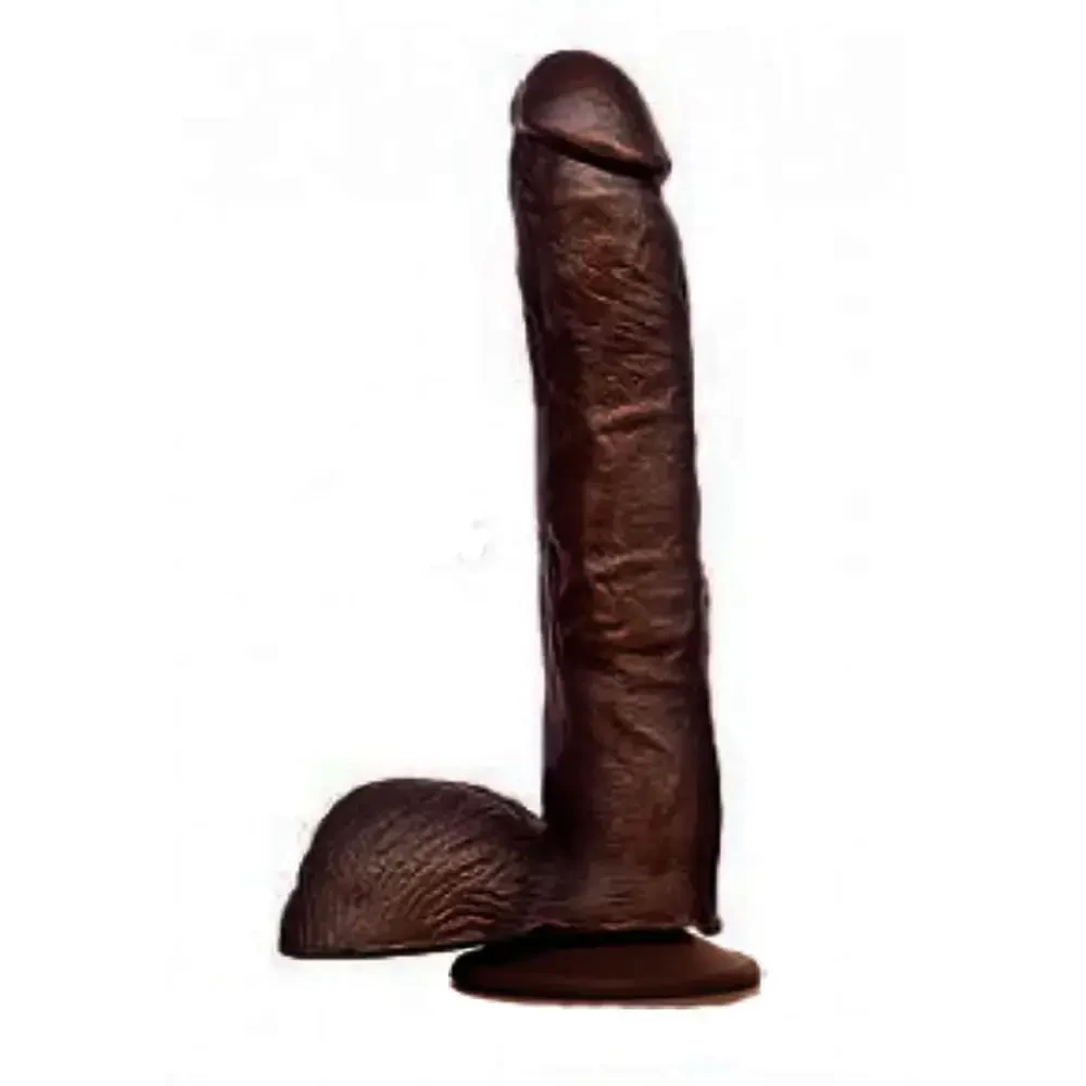 Pênis Black Dildo Grande E Grosso Ventosa Marrom 23x4,5 Réplica Ron Jeremy