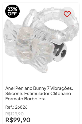 anel peniano vibratório com cápsula removível