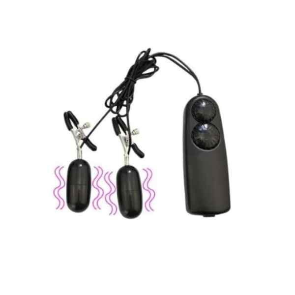 Par de Prendedor De Mamilos Com Vibração