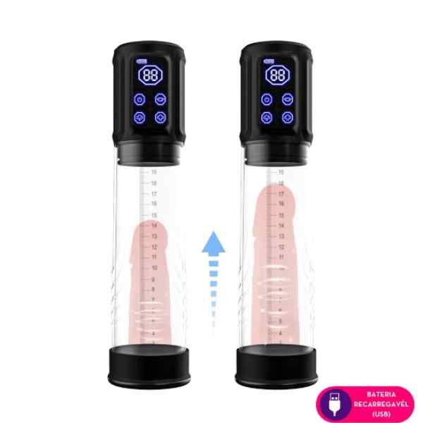 Bomba Peniana Automática Recarregável Diâmetro Interno 6,3 cm