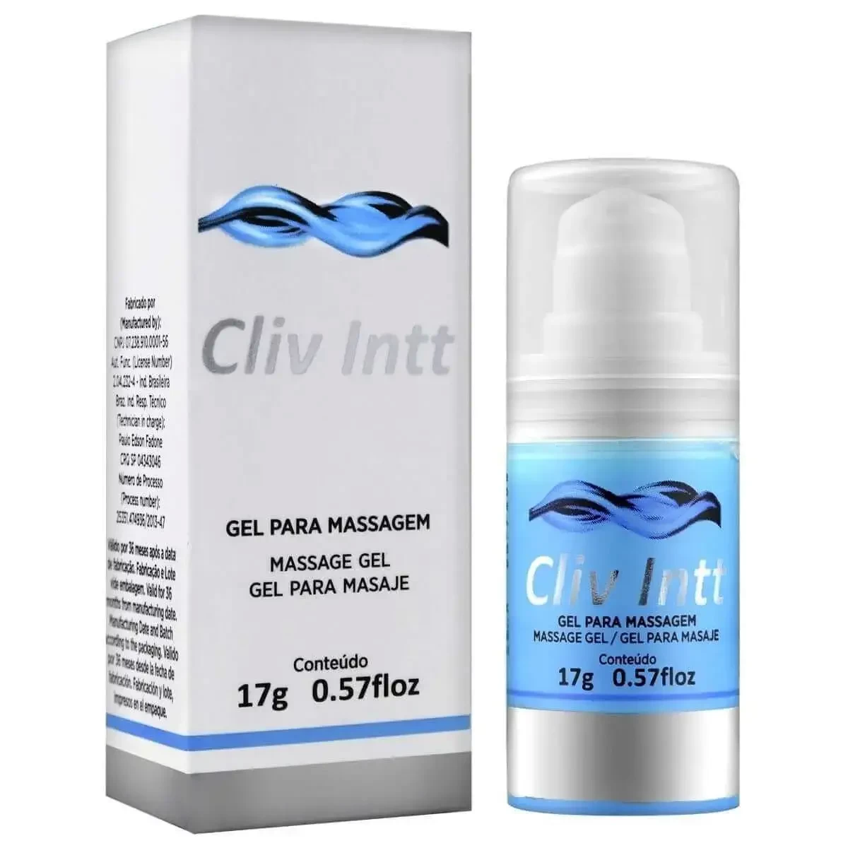 Imagem de lubrificante intimo de uso anal cliv intt 17ml com embalagem ao lado