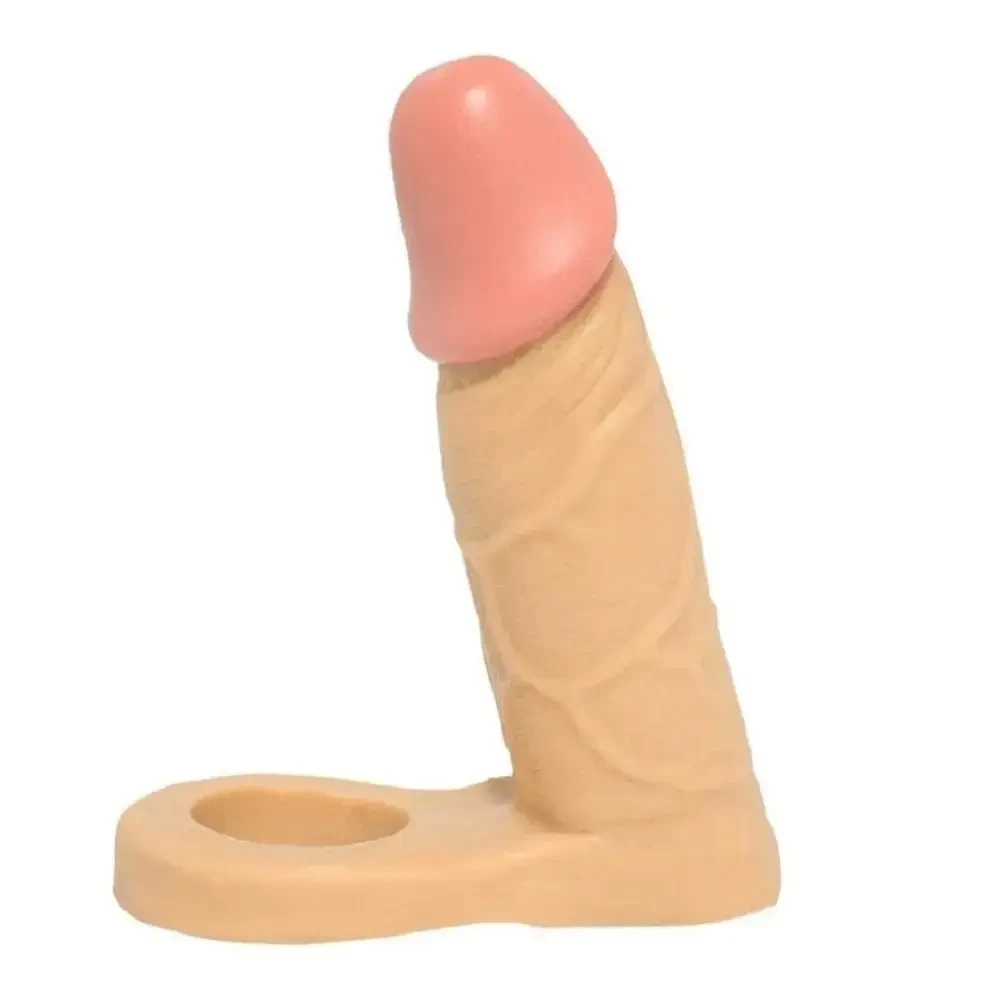 Anel Companheiro Realístico Dupla Penetração 13cm