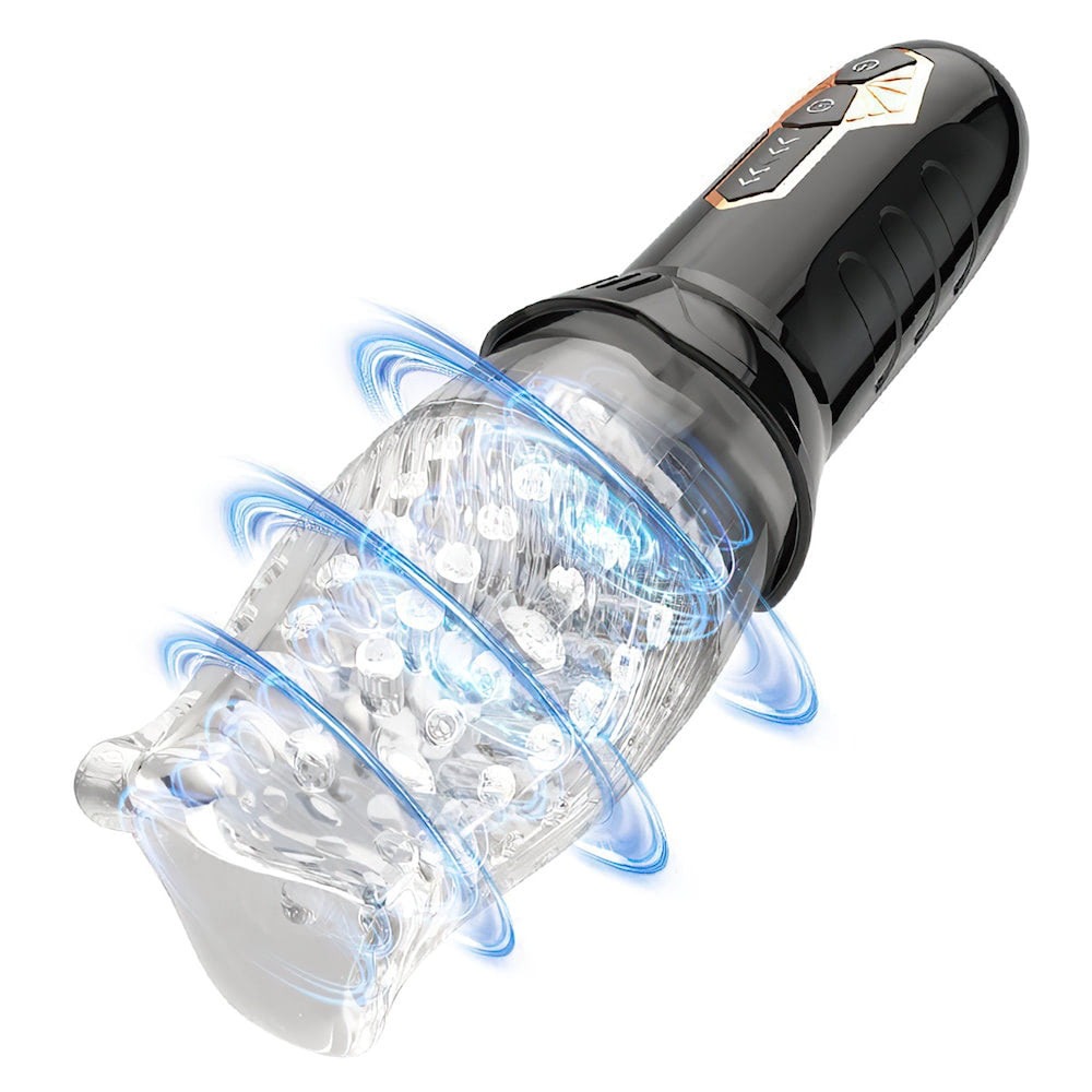 Masturbador Rotativo Vibrador Para Homem. Recarregável 10 vibraçoes