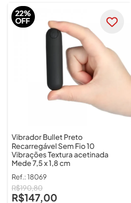 mão feminina segurando min vibrador bullet