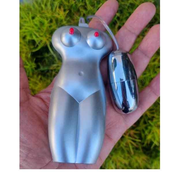 cápsula vibratória com fio da boneca inflável