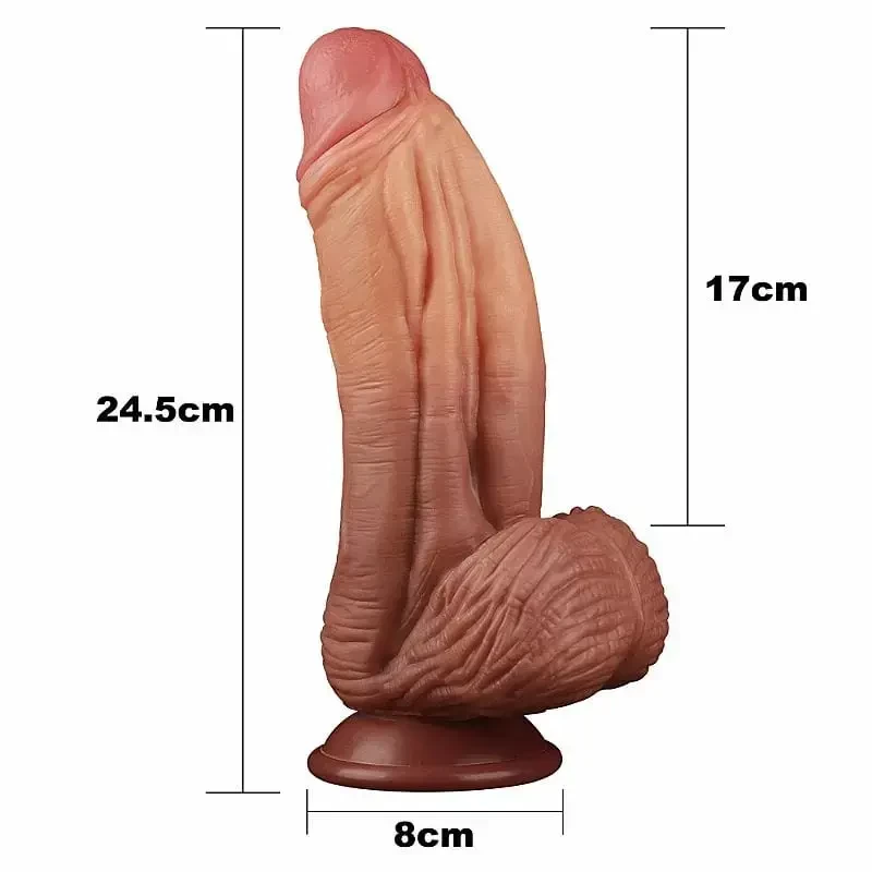 Pênis ultra realístico gigante 17 por 7 cm