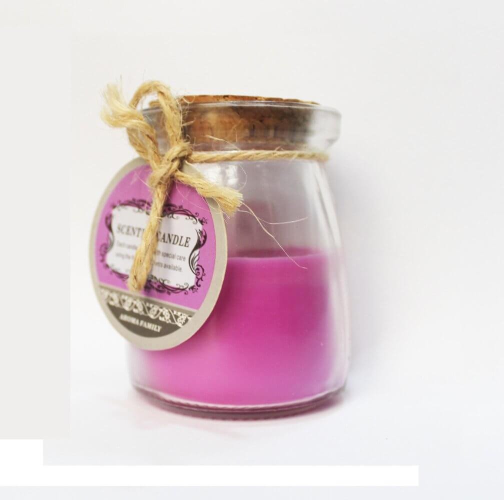 vela scented candle lilas em frasco de vidro