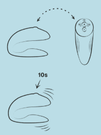 ilustração vibrador we vibe  com o controle remoto