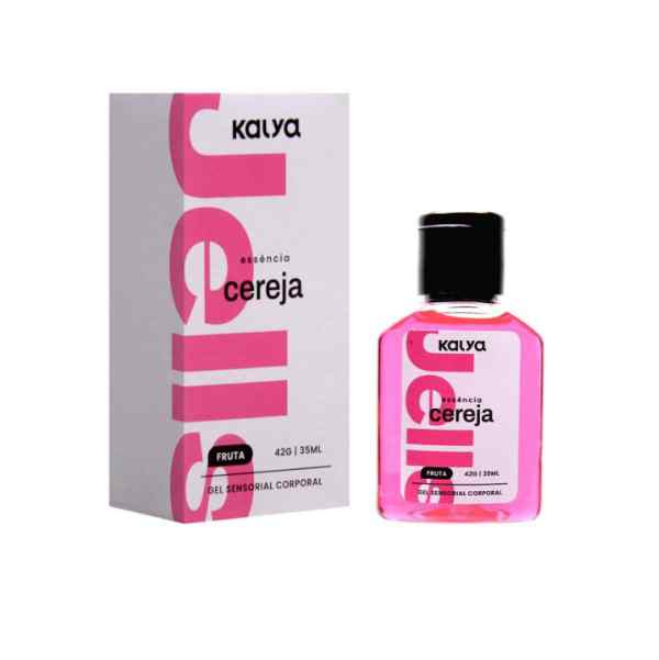 gel de massagem beijavel com essencia de cereja