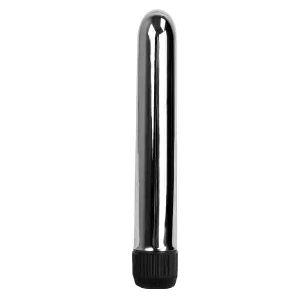 vibrador personal classico cromado 17cm x 2,5