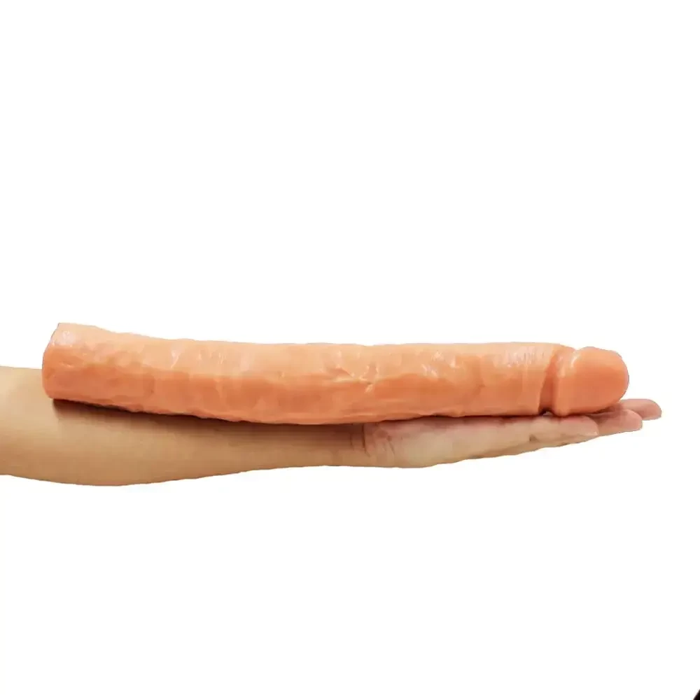 Pênis De Borracha Realístico Gigante Estilo Minhocão 34x 4,5cm