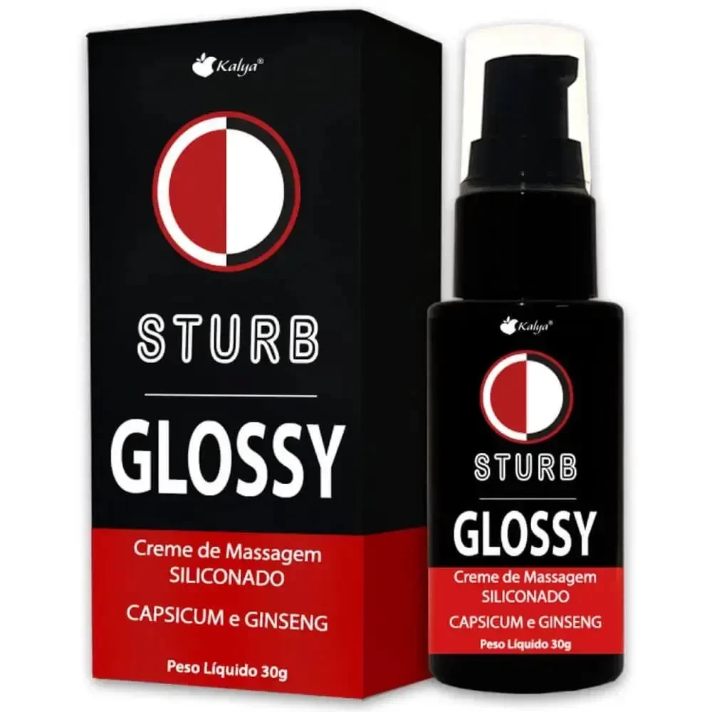 Sturb Glossy Estimulante Siliconado Com Ginseng Sensação De Aumento Peniano 30g
