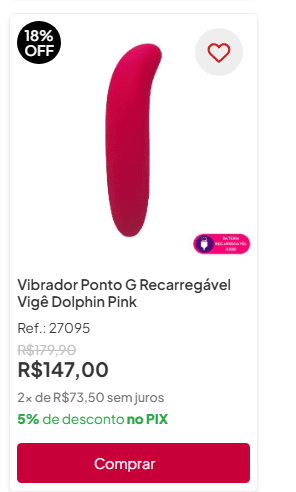 vibrador golfinho recarregável