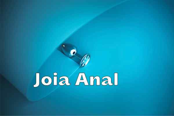 plug joia anal de metal com fundo azul