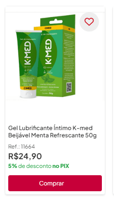 k-med lubrificante intimo refrescante