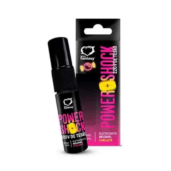 spray power shock beijavel eletrizante sabor chiclete