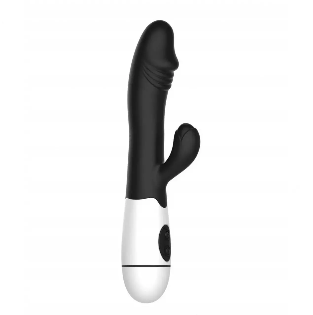 Imagem vibrador dupla estimulação joack-rabbit recarregável-preto