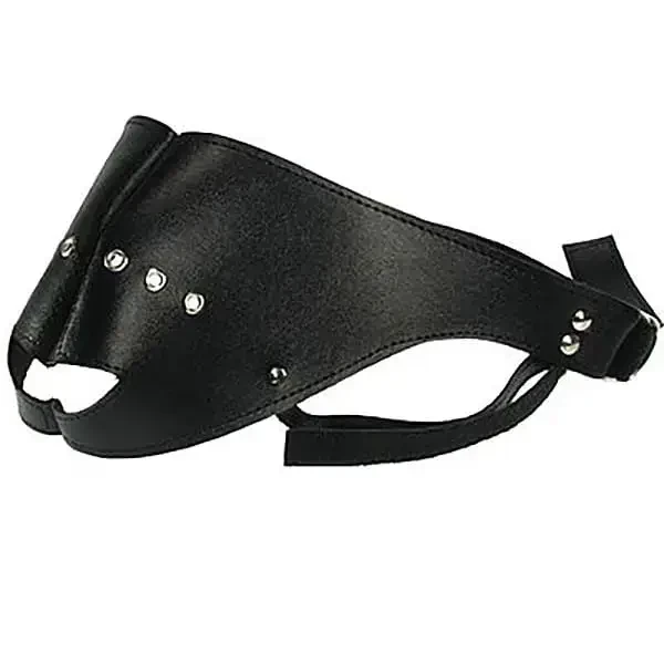 Imagem mordaça bdsm com tapa olhos