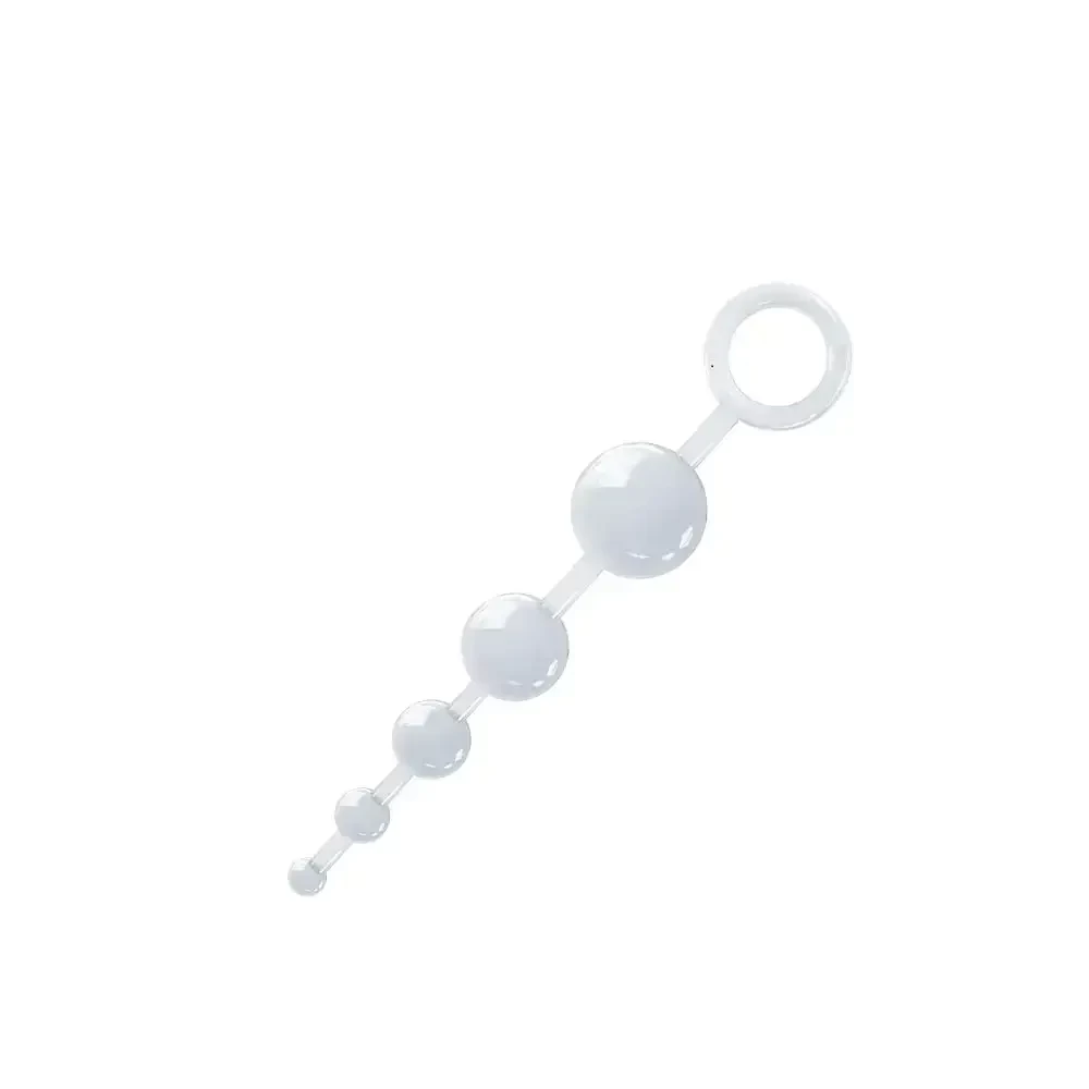 Plug Bol Plug Anal 5 Esferas Estimulantes Transparente