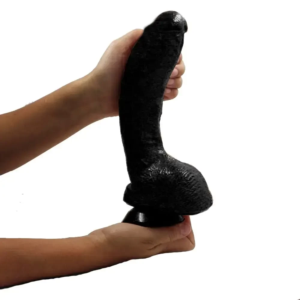 Pênis Black Dildo Grande E Grosso Ventosa 22x4,7cm JEFF STYKER