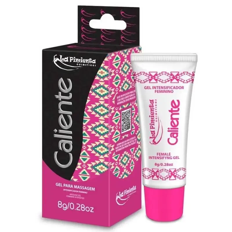 Caliente Gel Estimulante Feminino Aumenta Excitação Melhora Orgasmos Uso Externo 8g