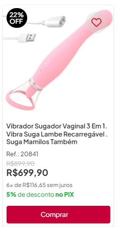 vibrador sugador vaginal com língua