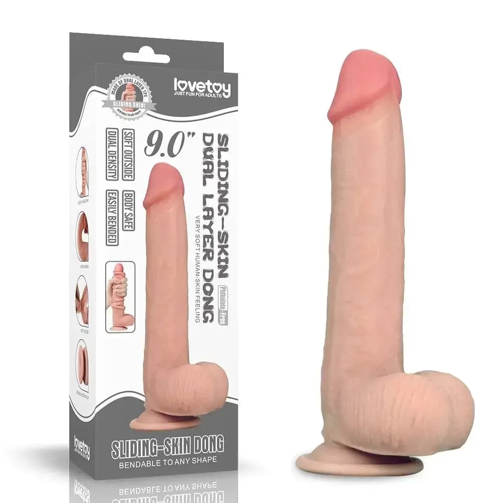 Pênis Realístico Em Cyberskin Ventosa E Escroto Dupla Camada Penetráveis 18cm x 4cm