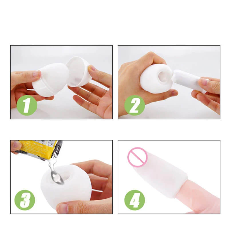 Egg Twister Masturbador Masculino.  Feito Em Silicone Macio E Flexível