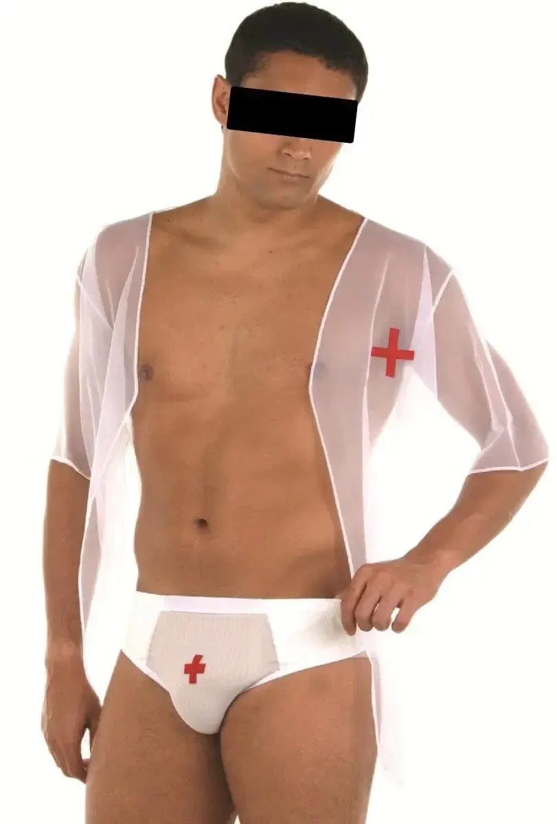 homem vestido em Fantasia De Médico Tamanho Único