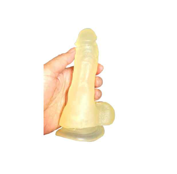 penis realistico semitransparente com ventosa