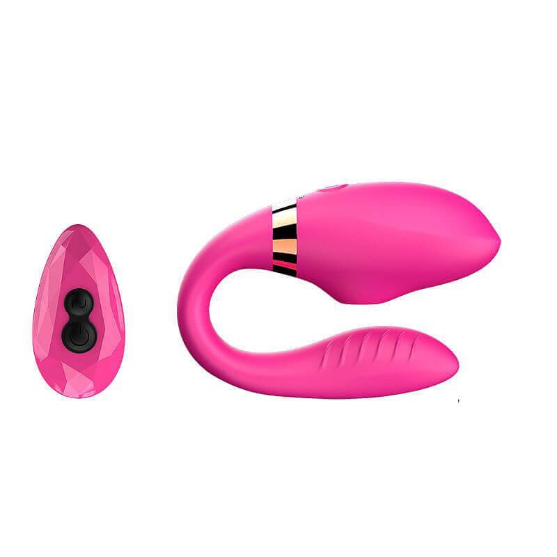 Imagem de vibrador casal com sugador clitóris