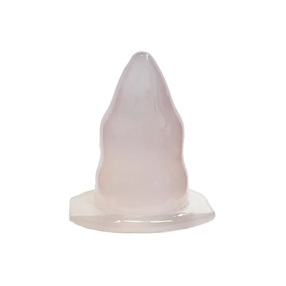 Plug Anal Gigante Silicone Transparente  15 x 8,5cm 