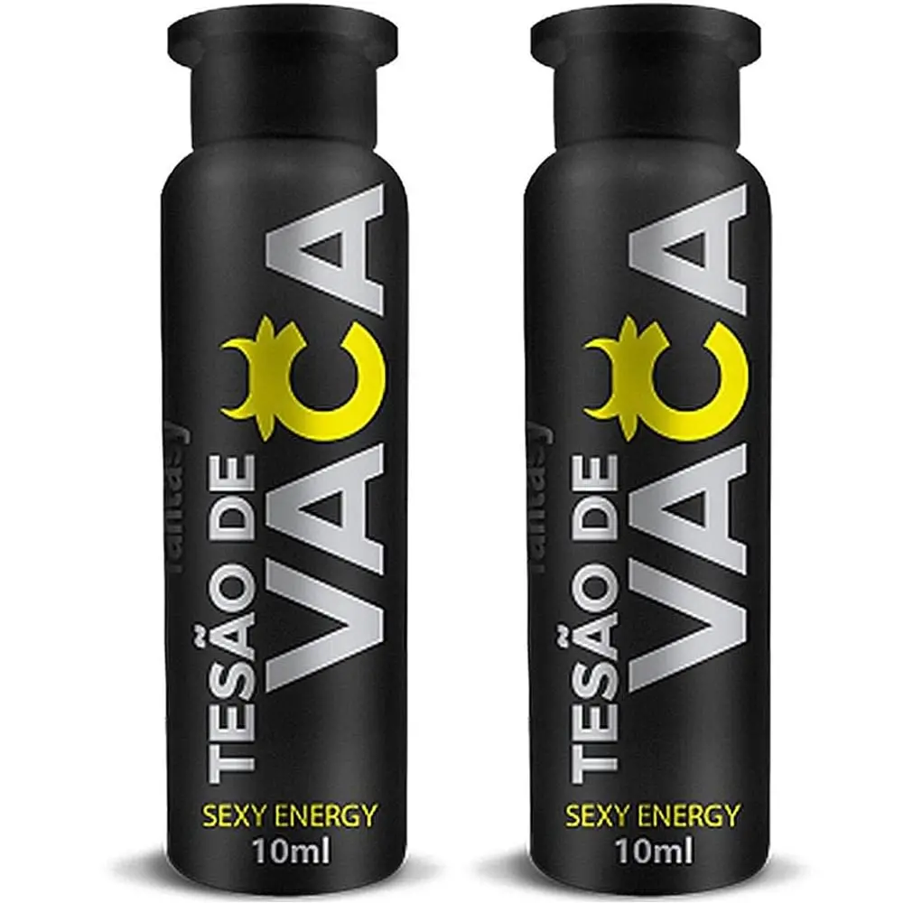 Kit Com 2 Tesões De Vaca Bebida Afrodisíaca Estimulante 10ml