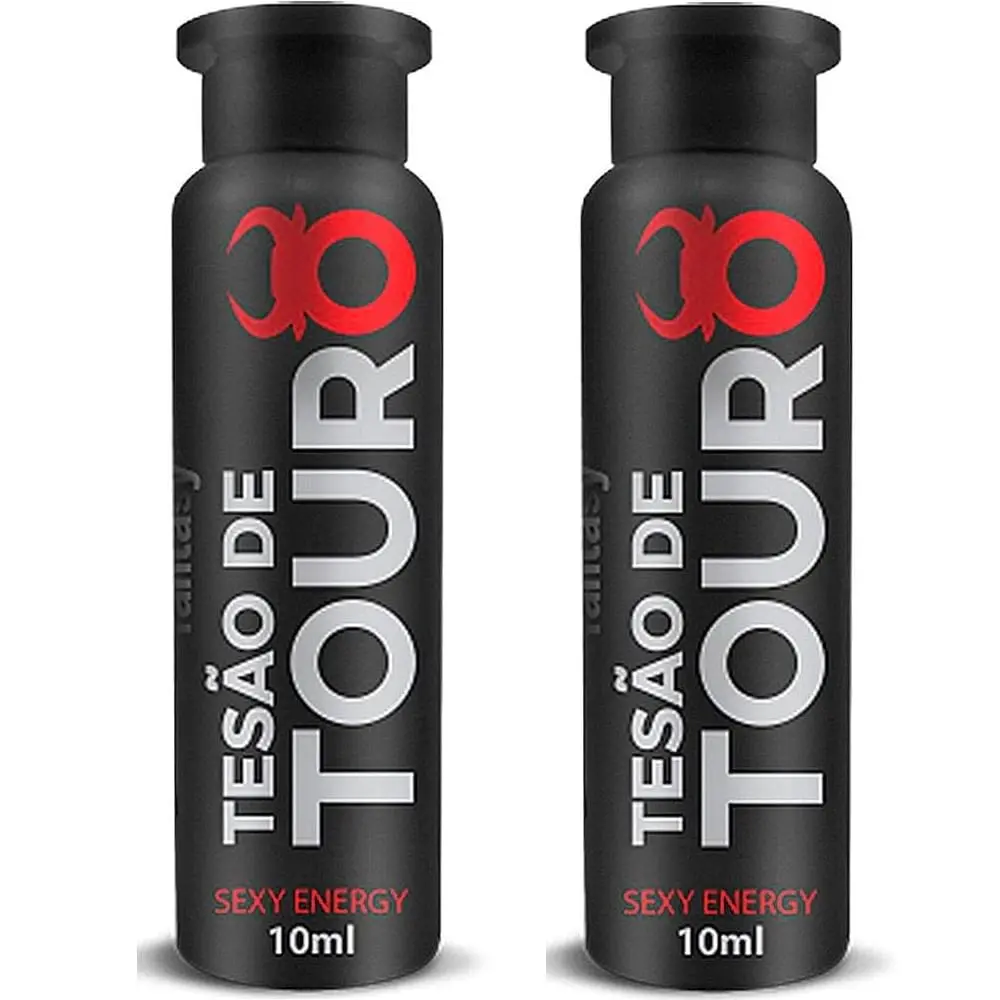 Kit Com 2 Tesões De Touro Bebida Afrodisíaca Estimulante 10ml